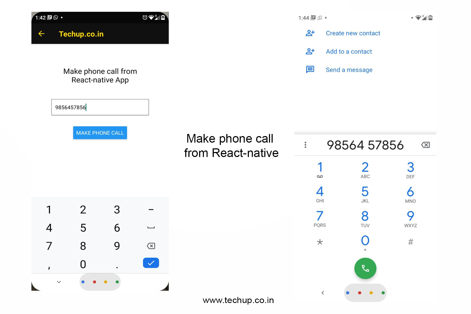 Make phone call from React-native