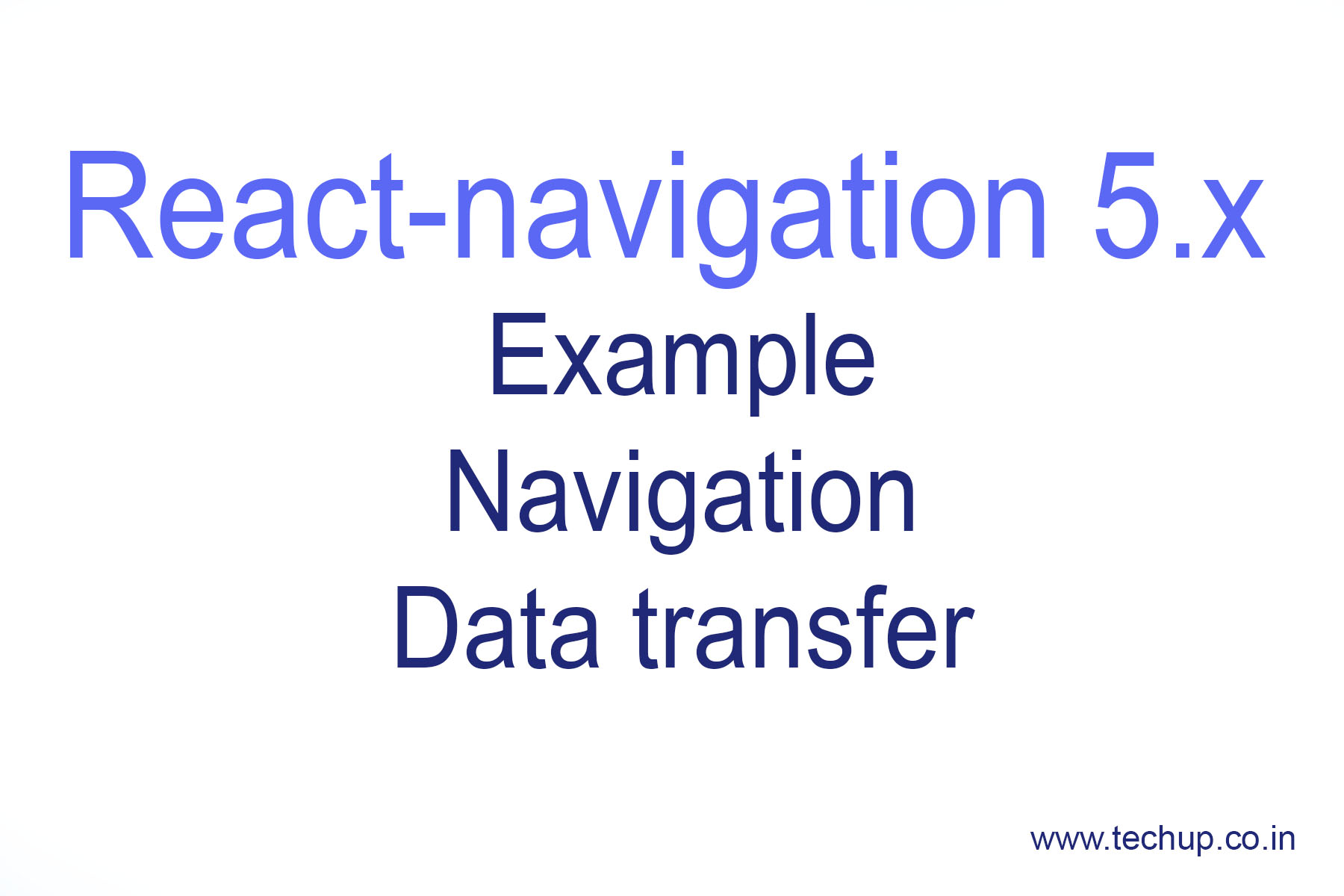 React-navigation 5.0 example react-native