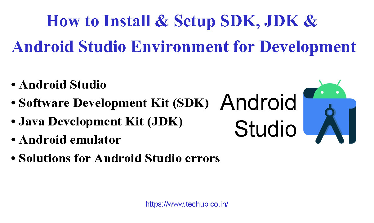 How to setup Android studio on windows